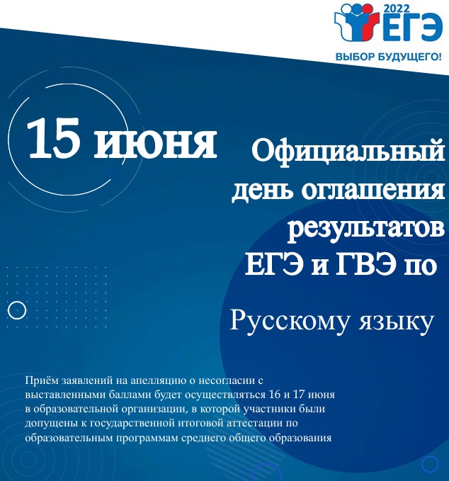 Родительский портал Якутска - 15 июня является официальным днём оглашения результатов участников основного периода ЕГЭ и ГВЭ по русскому языку